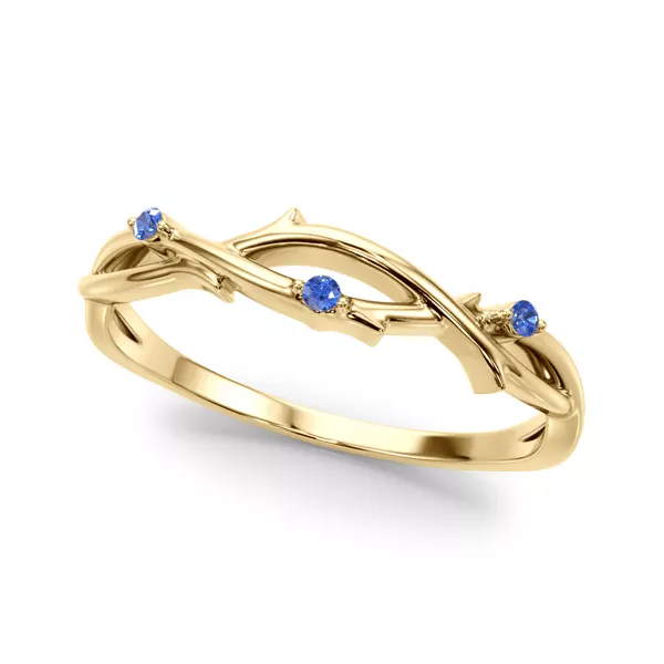 Vine Sapphire Band