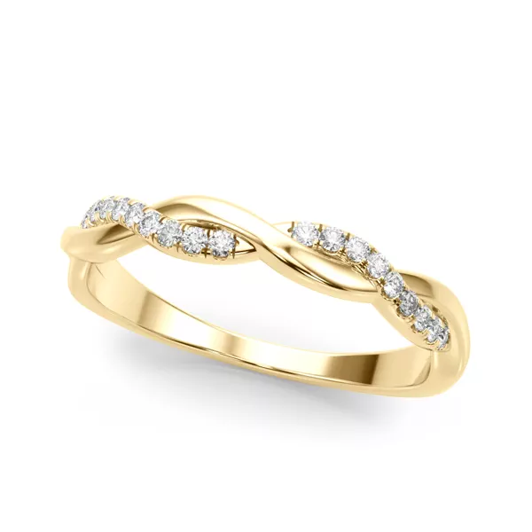 Ailee Braided Pavé Diamond Wedding Band