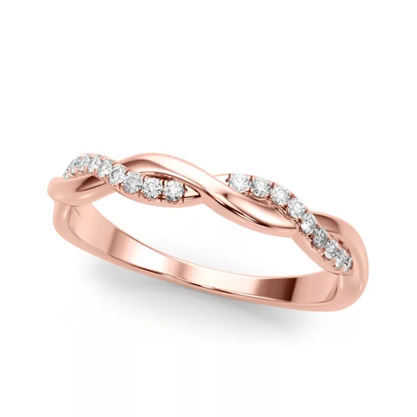 Adrianne Braided Pavé Diamond Wedding Band