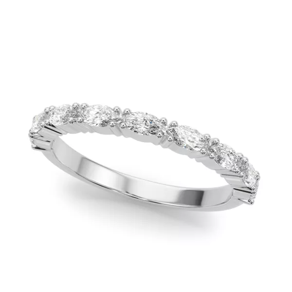 Alanis Marquise Diamond Wedding Band