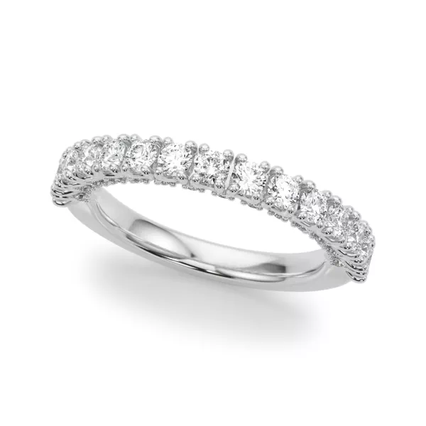 Vellara Sculpted Pavé Band