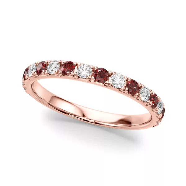 Riley Classic Diamond & Ruby Band