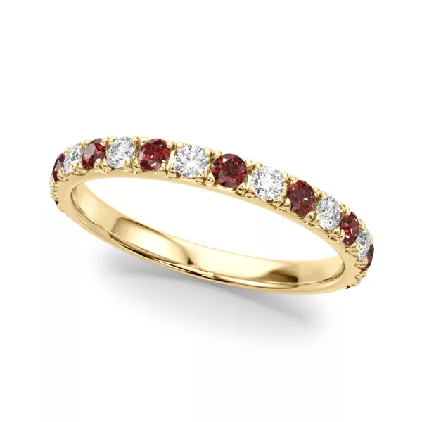 Riley Classic Diamond & Ruby Band