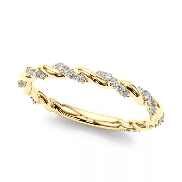 Freya Lab Diamond Twist Wedding Band