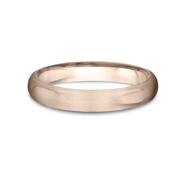 Low Dome Comfort-Fit Satin Finish Band (3mm)
