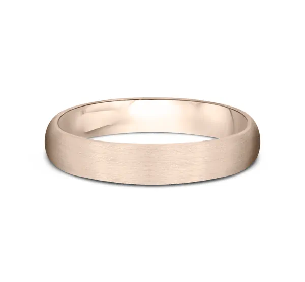 Midweight Classic Satin Finish Plain Band (4mm)