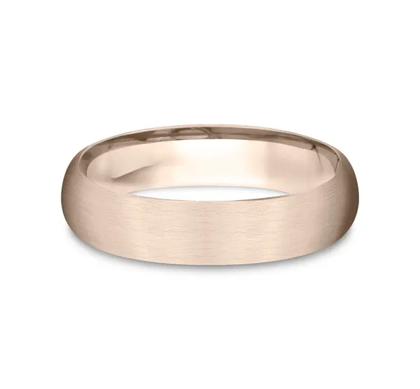 Low Dome Comfort-Fit Satin Finish Band (5mm)