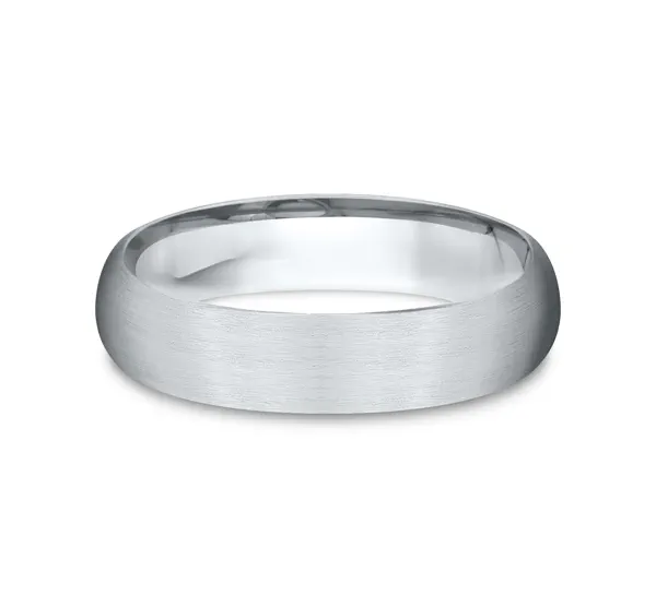 Low Dome Comfort-Fit Satin Finish Band (5mm)