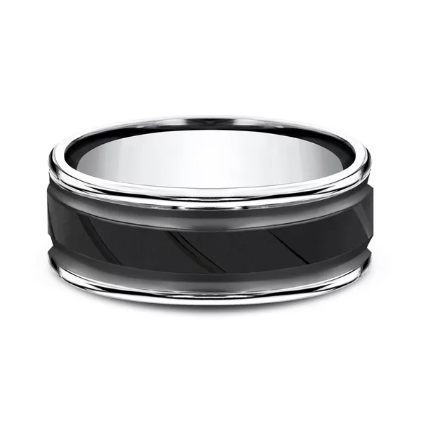 Cobalt Diagonal-Cut Comfort-Fit Band (8mm)