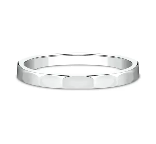 Polished Faceted Band (2mm)