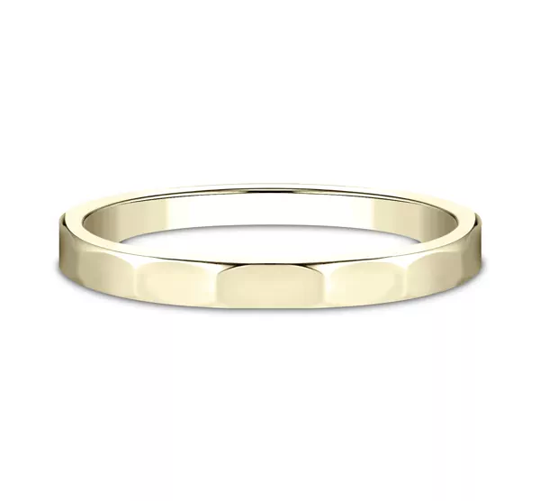 Polished Faceted Band (2mm)