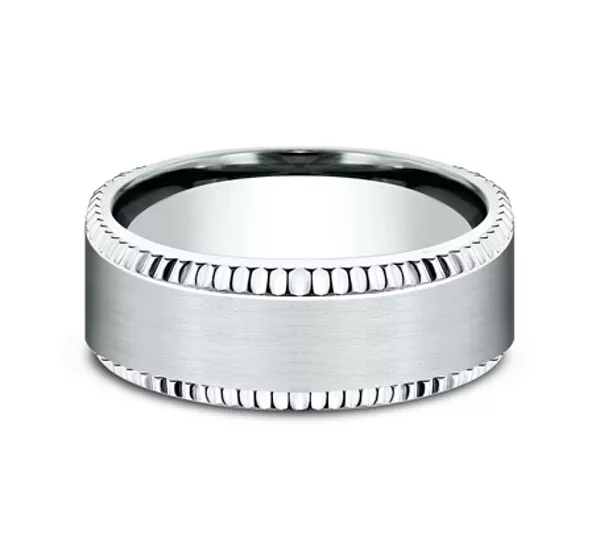 Bastion Fluted Bevel Comfort-Fit Band (8mm)