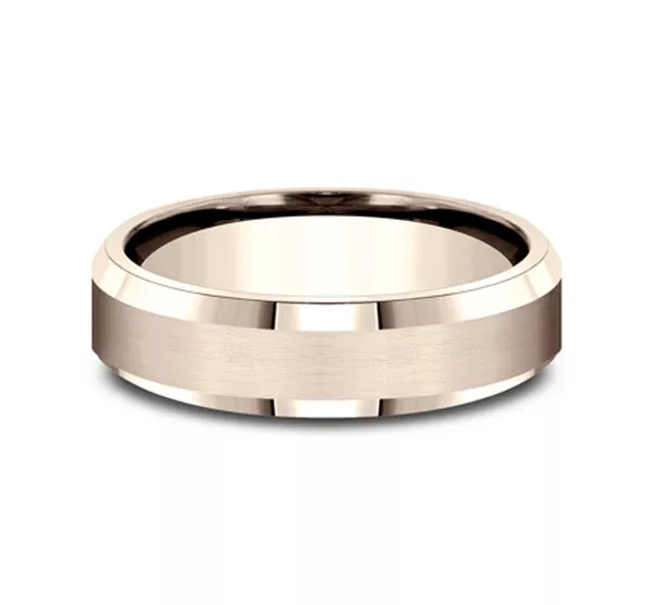 Satin Bevel Edge Comfort-Fit Band (6mm)