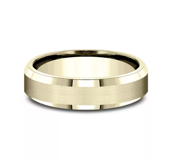 Satin Bevel Edge Comfort-Fit Band (6mm)