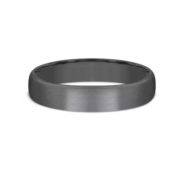 Charcoal Satin Comfort-Fit Band (4.5mm)