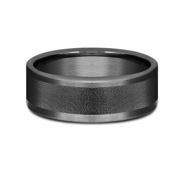 Midnight Wirebrush Comfort-Fit Band (8mm)