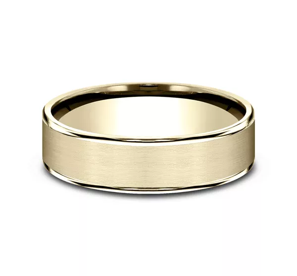 Axis Satin Comfort-Fit Band (6.5mm)