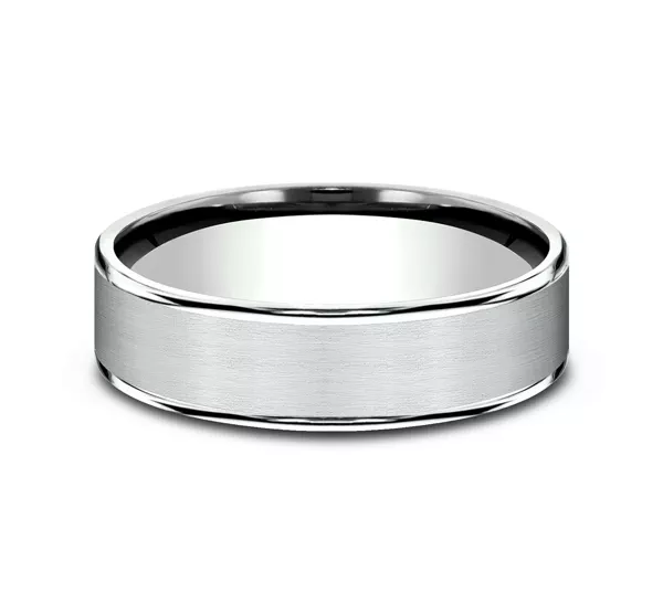 Axis Satin Comfort-Fit Band (6.5mm)
