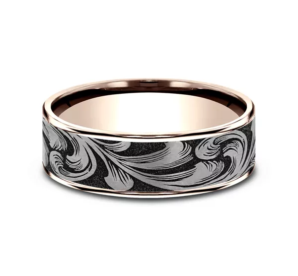 Ironflow Engraved Comfort-Fit Band (6.5mm)
