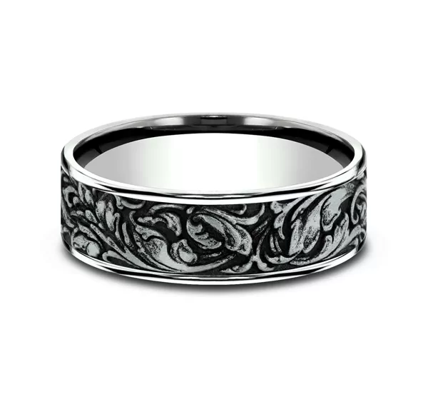 Sovereign Engraved Comfort-Fit Band (7.5mm)