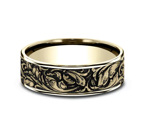 Sovereign Engraved Comfort-Fit Band (7.5mm)