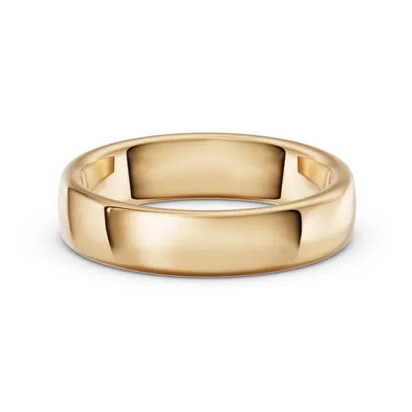 Men’s Wedding Band Euro Comfort-Fit Plain Band (5.5mm)