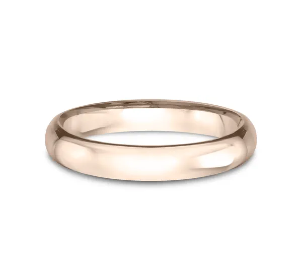 Low Dome Comfort-Fit Polished Band (3mm)