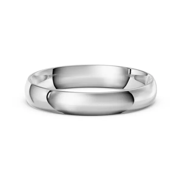 Low Dome Comfort-Fit Polished Band (4mm)