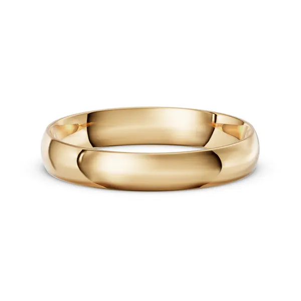 Low Dome Comfort-Fit Polished Band (4mm)