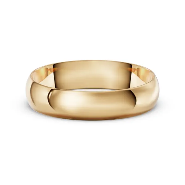 Low Dome Comfort-Fit Polished Band (5mm)