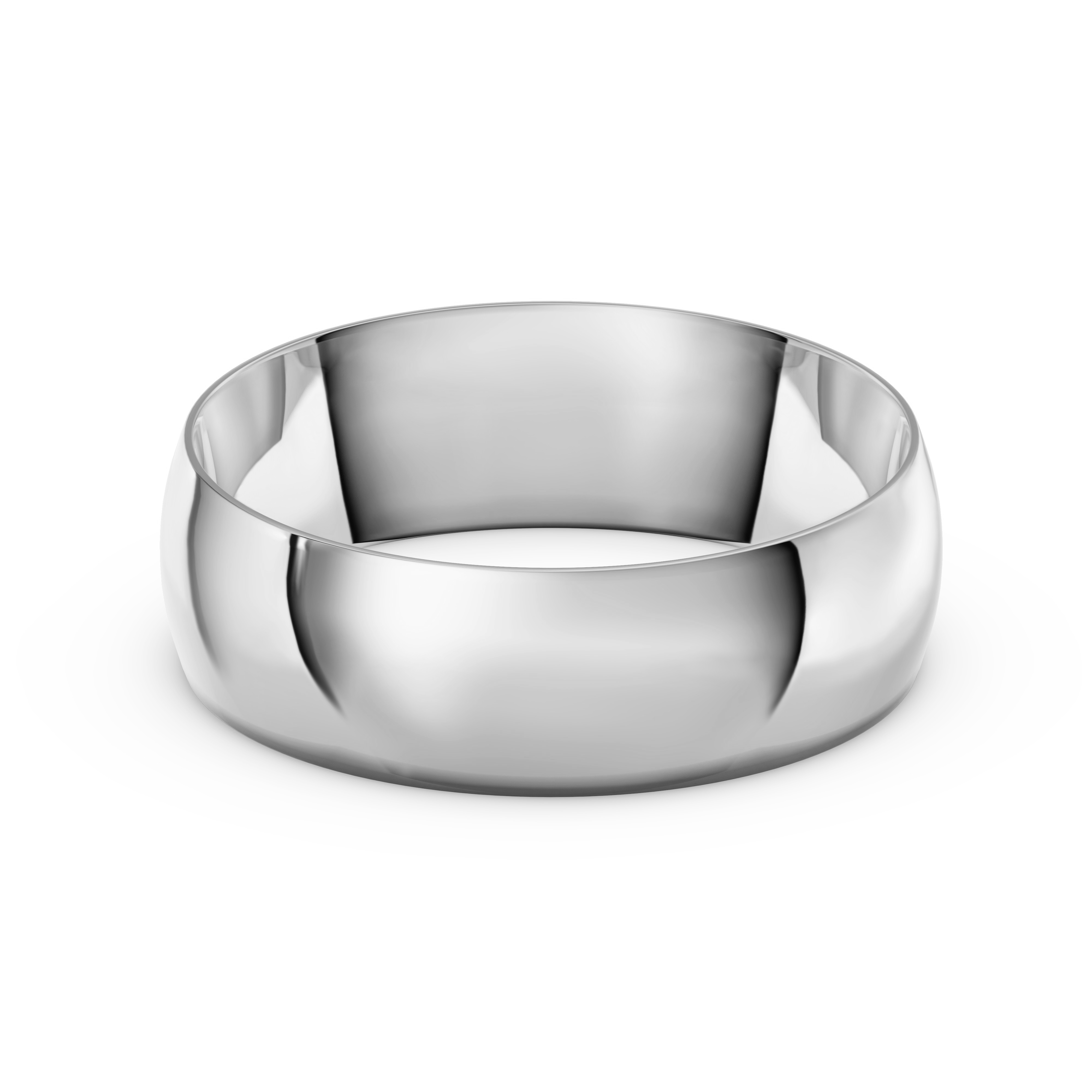 Low Dome Comfort-Fit Polished Band (7mm)