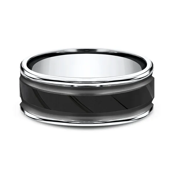 Cobalt Diagonal-Cut Comfort-Fit Band (8mm)