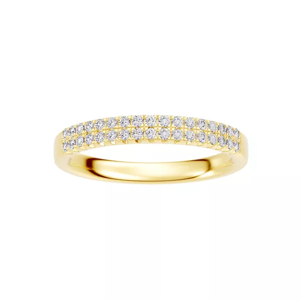 Classic Double-Row Pavé Lab Diamond Band (0.25 ct. tw.)
