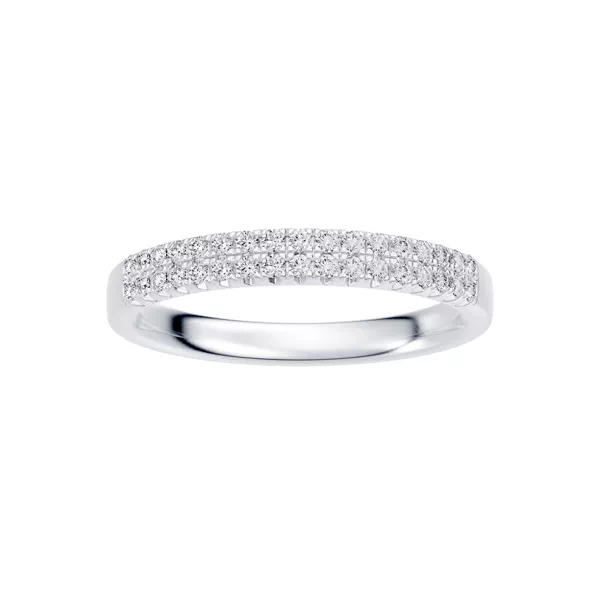 Classic Double-Row Pavé Diamond Band (0.25 ct. tw.)