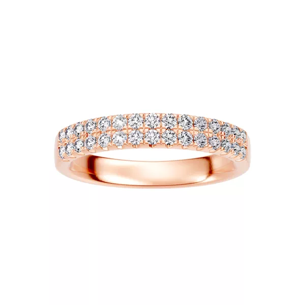 Classic Double-Row Pavé Lab Diamond Band (0.50 ct. tw.)