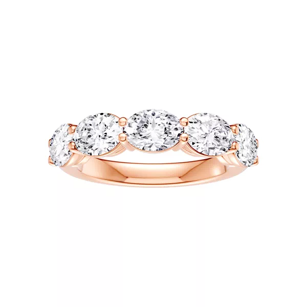 East-West Oval 5-Stone Lab Diamond Band (2.50 ct. tw.)