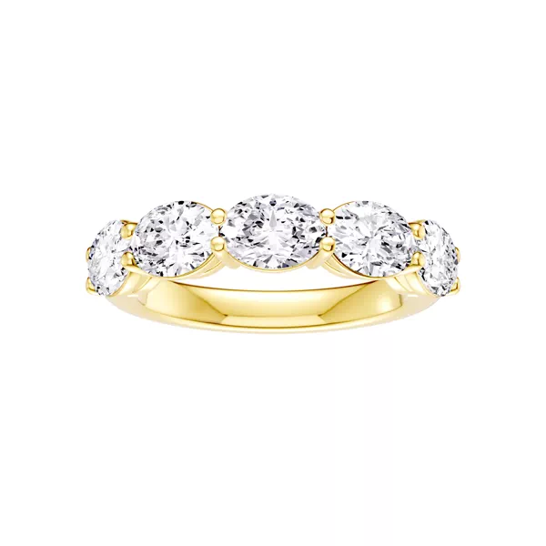 East-West Oval 5-Stone Lab Diamond Band (2.50 ct. tw.)