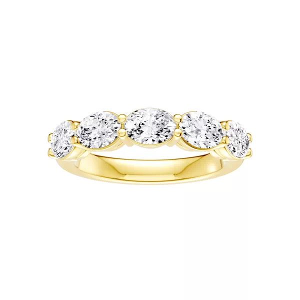 East-West Oval 5-Stone Lab Diamond Band (2.00 ct. tw.)