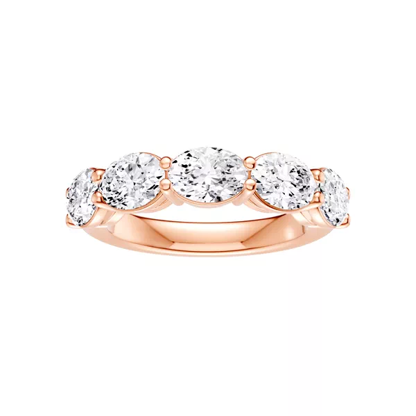 East-West Oval 5-Stone Lab Diamond Band (3.00 ct. tw.)