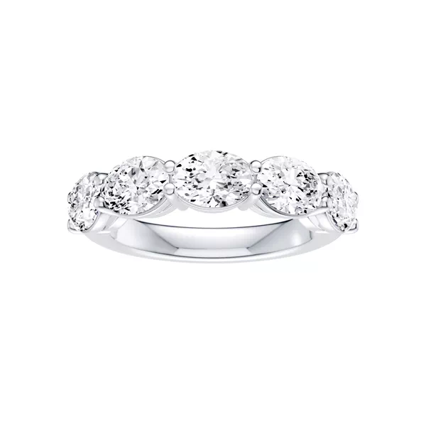 East-West Oval 5-Stone Lab Diamond Band (3.00 ct. tw.)