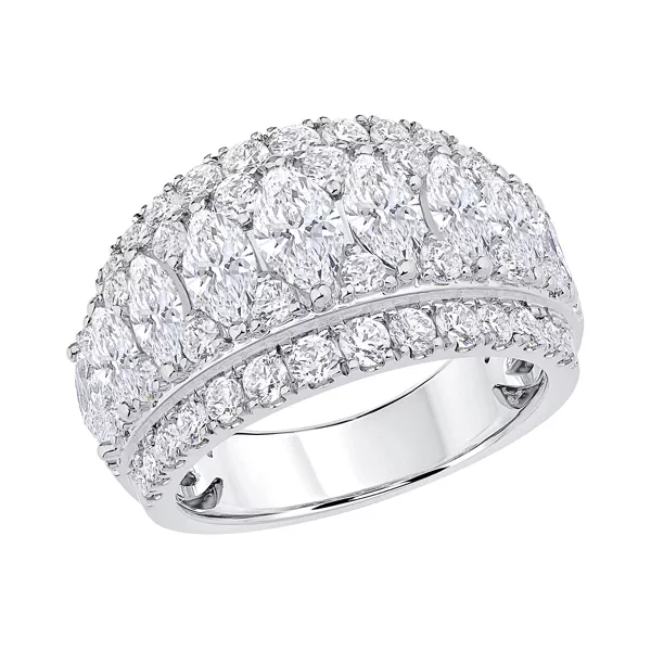 Vivant Marquise Trio Lab Diamond Band