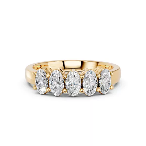 Five-Stone Oval Lab Diamond Band (1 ct. tw.)