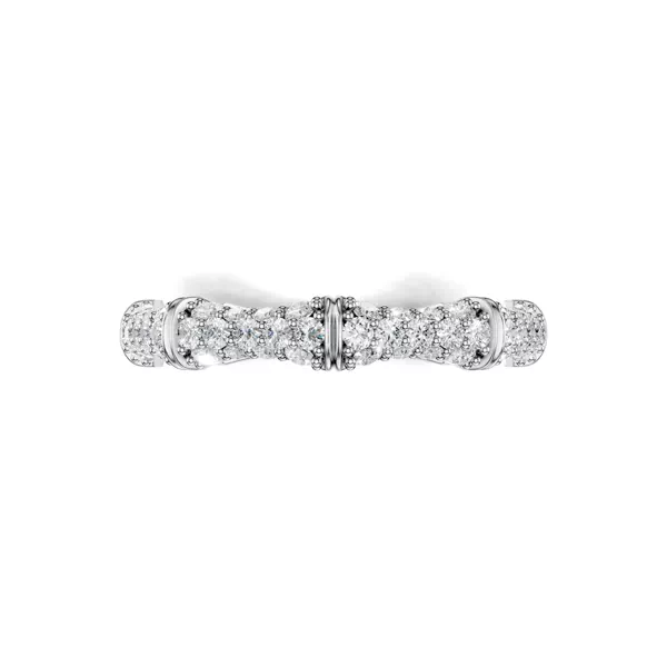 Bamboo Pavé Diamond Band