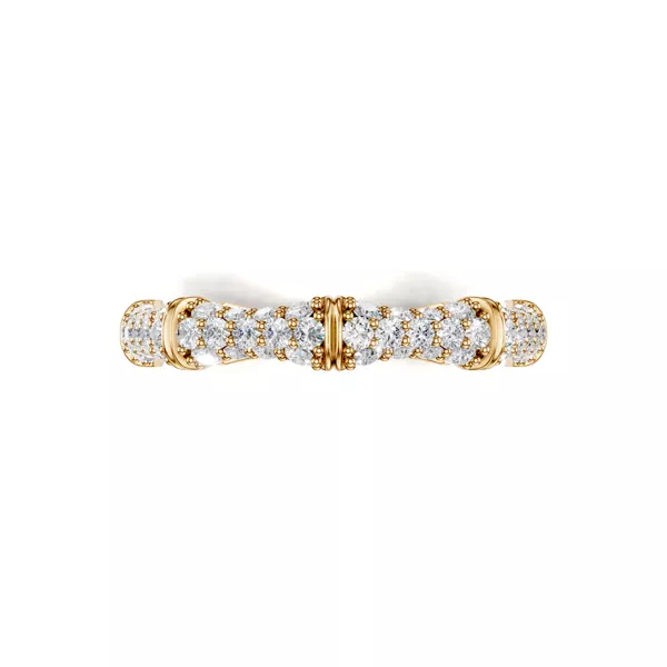 Bamboo Pavé Lab Diamond Band