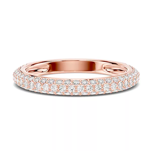 Selora Rolled Pavé Band