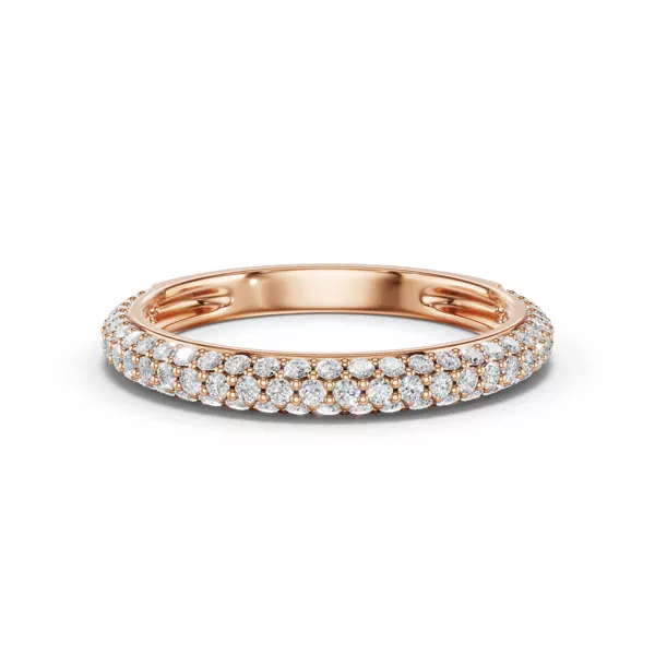 Selora Rolled Pavé Band