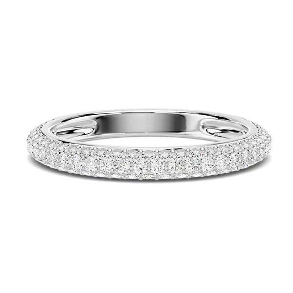 Selora Rolled Pavé Band