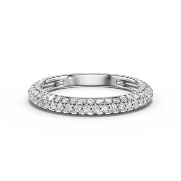 Selora Rolled Pavé Band
