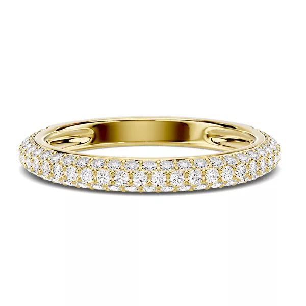 Selora Rolled Pavé Band