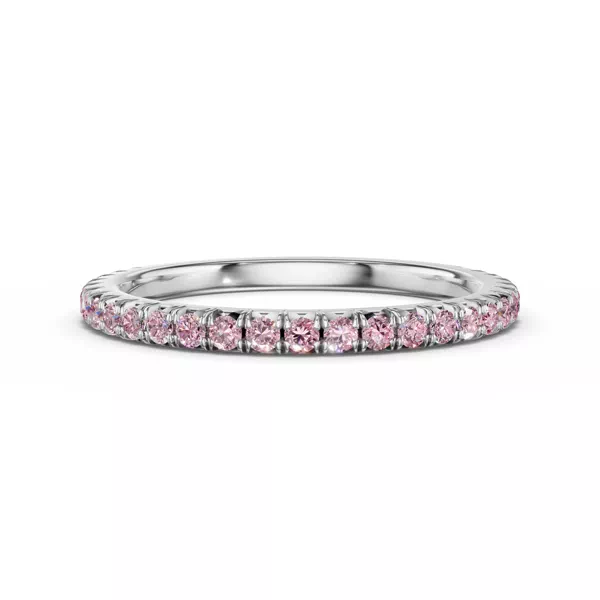 Lumina Fancy Pink Lab Diamond French Pavé Band (1/3 ct. tw.)
